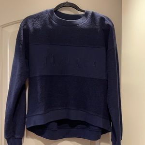 Aritzia TNA navy sweatshirt